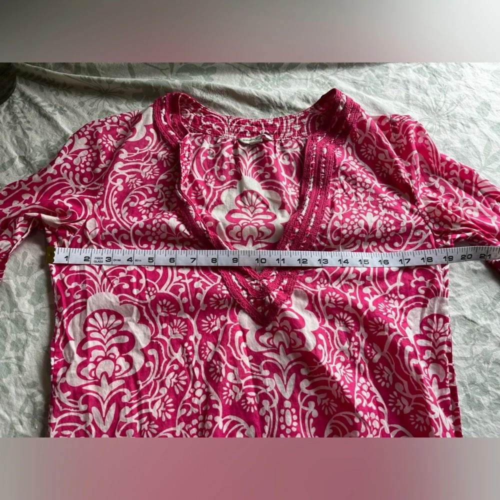 Banana republic Cotton lightweight Pink and white summer top Size M - Picture 5 of 8